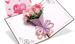 3d立体精美母亲节贺卡 3d立体精美母亲节贺卡